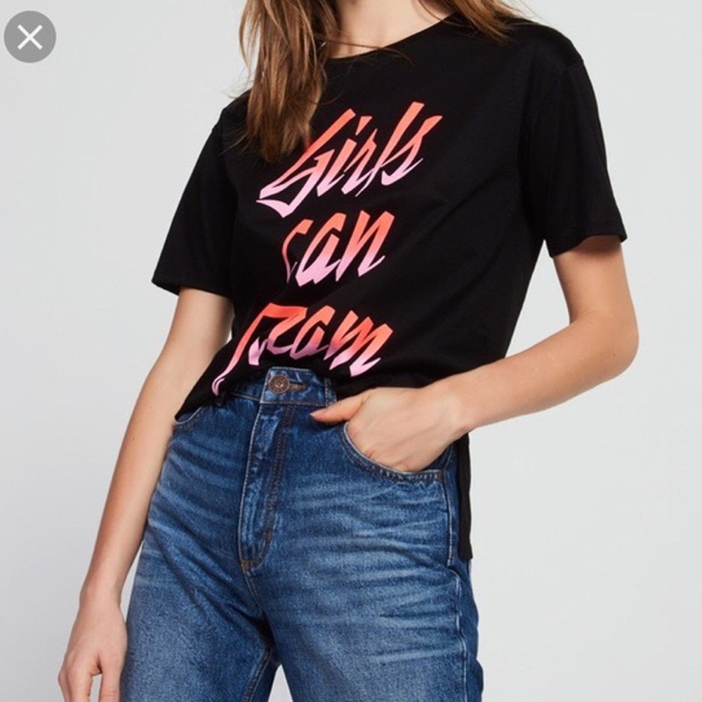 Sandro Girls Can Dream Graphic T Size M NWOT